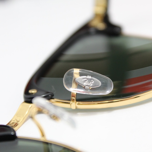 RAY-BAN 3016 W0365 BLACK/ARISTA GOLD CLUB-MASTER - Picture 5 of 8